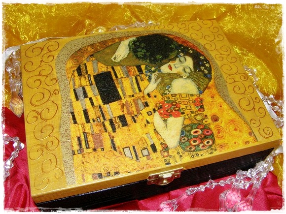 Pudeko na herbat Gustaw Klimt Pocaunek zoty Herbaciarka Rkodzieo 6 herbat